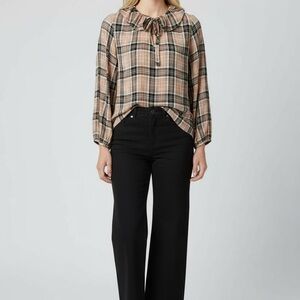 Boho Style J. Crew plaid flannel shirt
